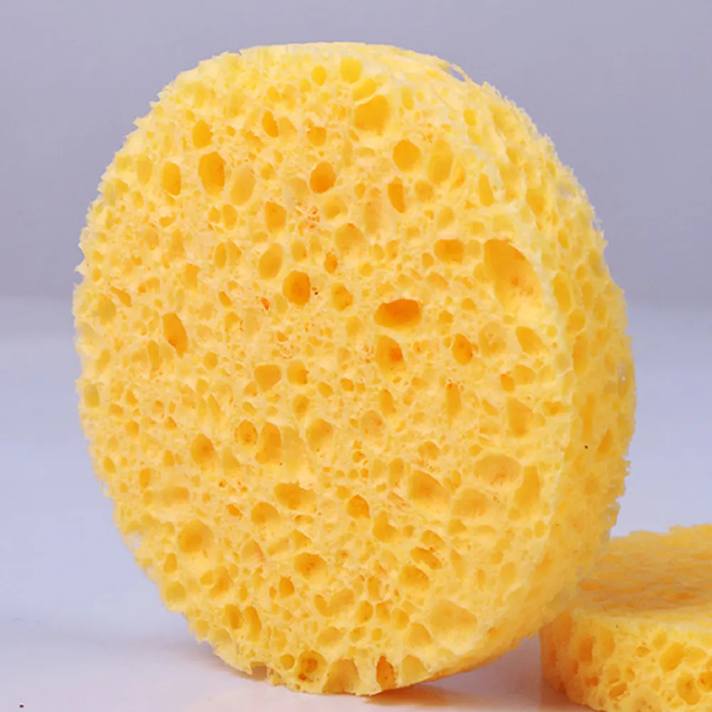 50Pcs Facial Cleansing Sponge Natural Wood Pulp Soft Compressed Cellulose Puff Makeup Remover Face Cleaning Sponge Sensitive
