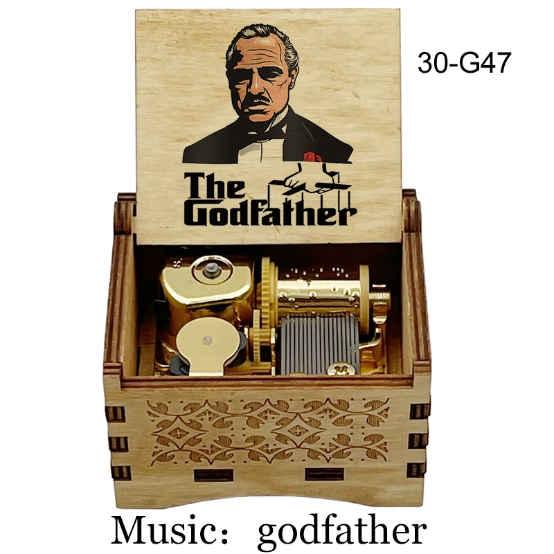 The Godfather Classic Soundtrack Adaptation 18-Tone HandCrank Music Box Home Decoration Ornaments Festival Party Gifts