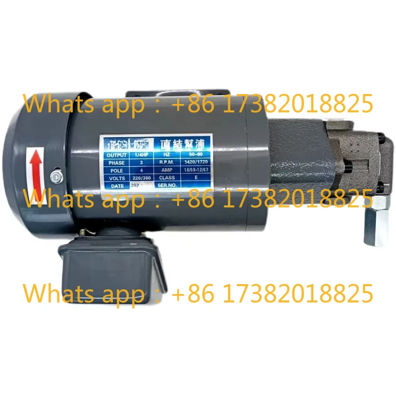 

Precision machine direct pump oil pump iron shell direct connection motor pump with adjustment valve