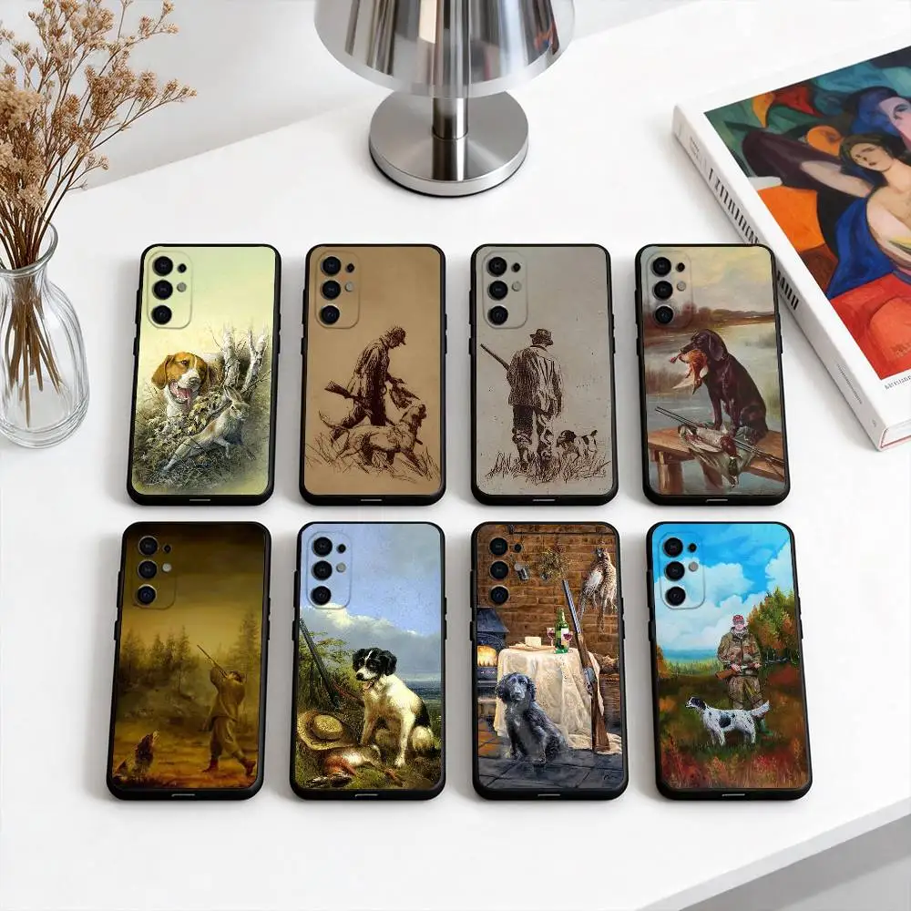 

S-Sharp H-Hunter Hunting D-Dog Phone Case For Samsung S25,S24,S21,S22,S23,S30,Ultra,S20,Plus,Fe,Lite,Note,10,Black Cover