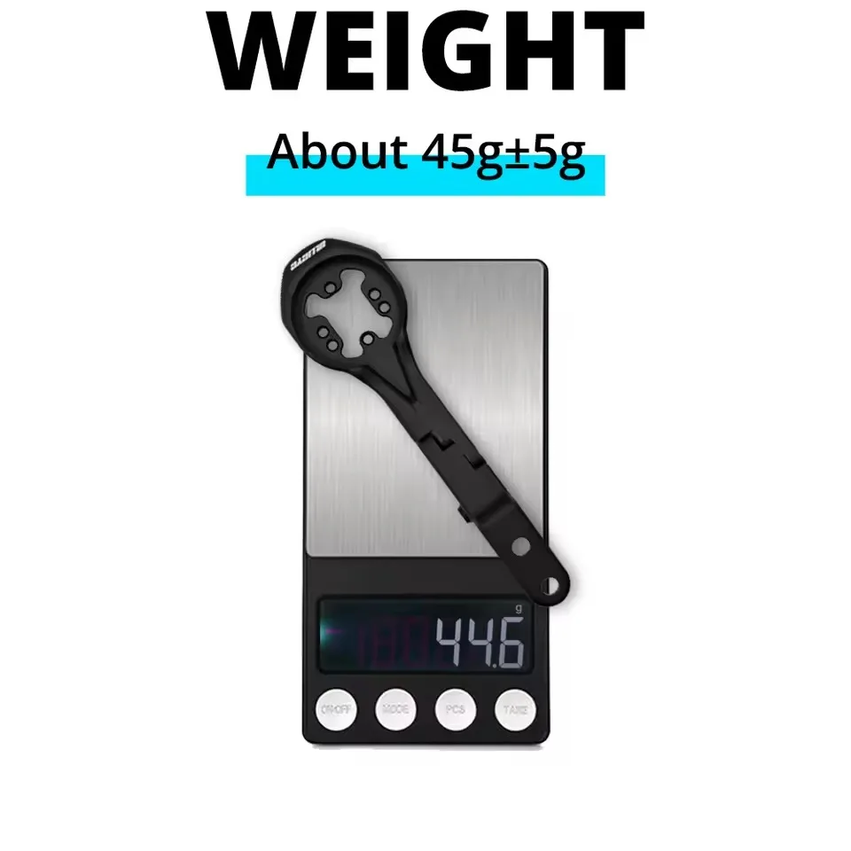 ULLICYC For Black In Aero Integrated Handlebar Computer Mount Compatible With GPS/Garmin/Bryton/Wahoo Aluminum Alloy