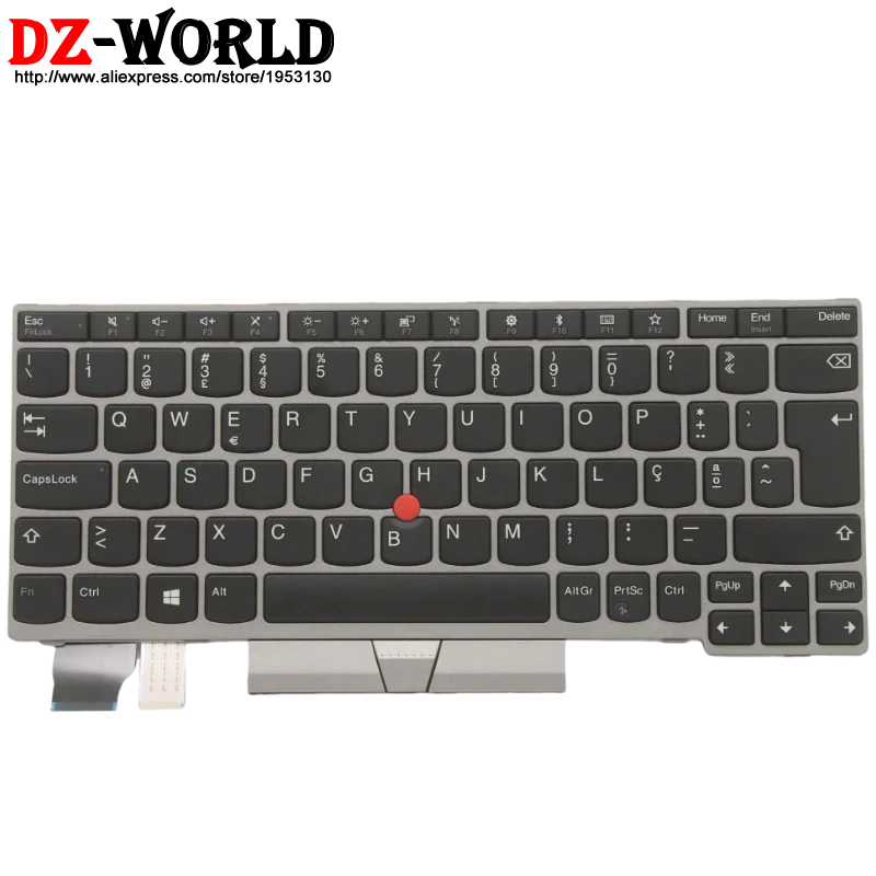 Teclado plateado SPA PT BG BR para Lenovo Thinkpad X280 A285 X390 X395 L13 Yoga G1 01YP834 01YP802 01YP833 01YP805 01YP825 01YP801