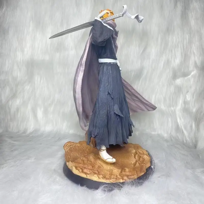 Anime Figure Thousand Year Blood Battle Kurosaki Ichigo Voided Moon Cutting Model Mighty Ornament Dollar Statue Boys Gift