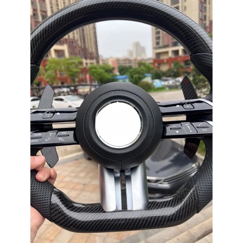 For Mercedes Benz A C E Class GLA GLC GLB GLE Old To New Butterfly Modified Steering Wheel Horn Cover Horn Shell