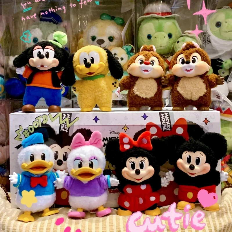 

POP MART Микки Семья милый вместе брелок серии слепая коробка виниловая плюшевая кукла кулон коллекции рождественские подарки