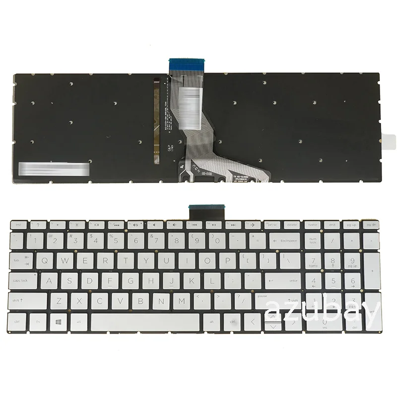 Imagem -02 - Teclado Portátil Retroiluminado para hp 15-cs 15-cw 15-dy 15q-dy 15s-dy 15s-eq 15s-fq 15t-cs 15z-cw Eua sp Reino Unido be cf ne Qwerty Azerty