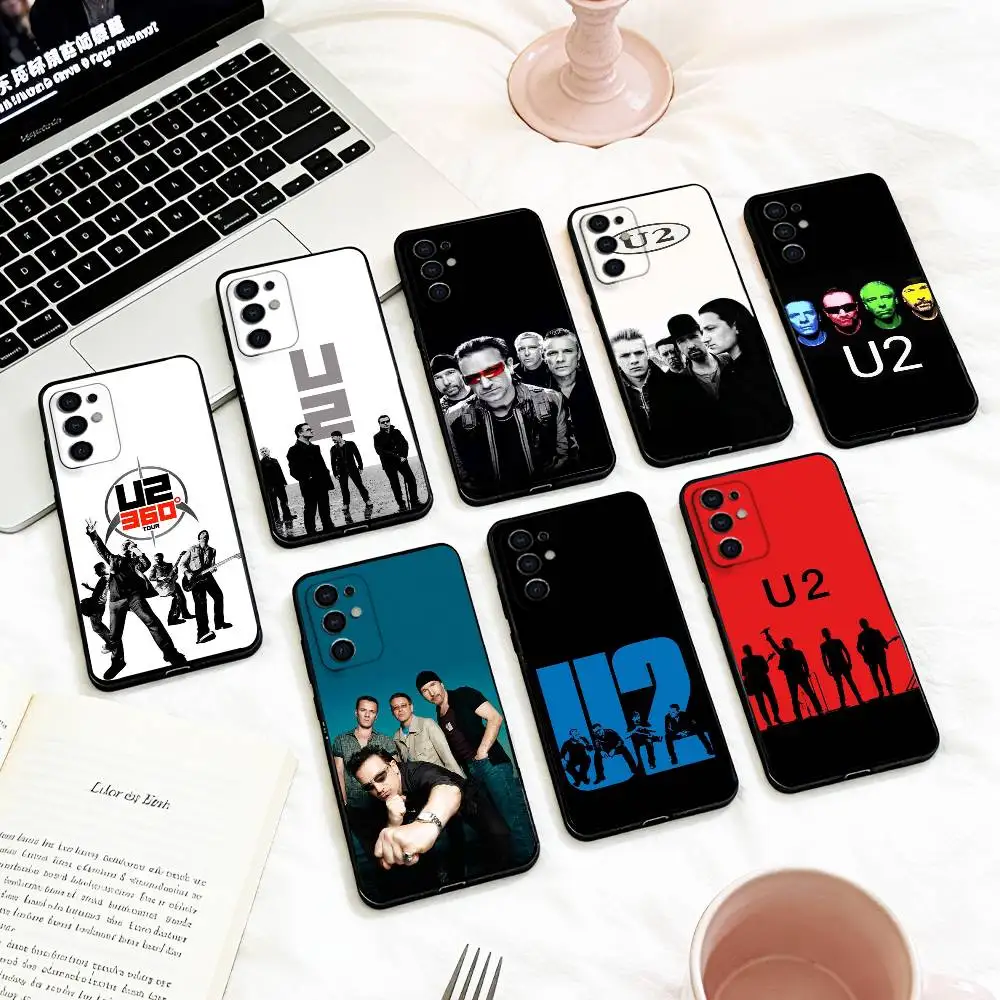 

BAND U-U2 Phone Case For Samsung S 25,24,23,22,30,21,10,9,Ultra,Plus,Lite,FE,4,5 G Soft Black Case