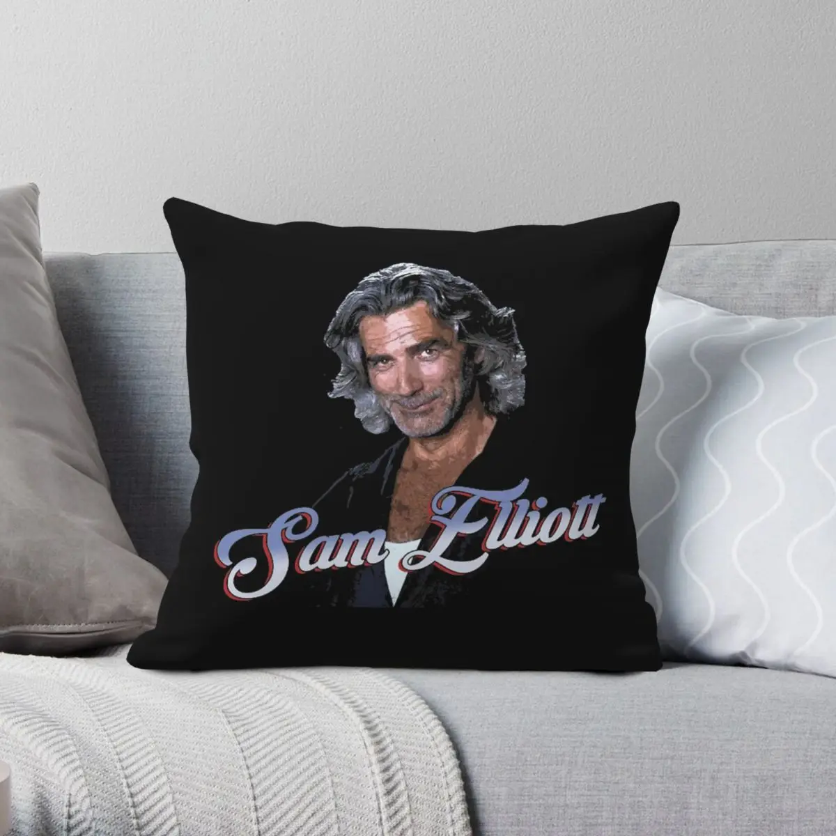 Sam ELliott As Wade Garrett Road House Square Pillowcase Polyester Linen Velvet Creative Zip Decor Room Cushion Cover