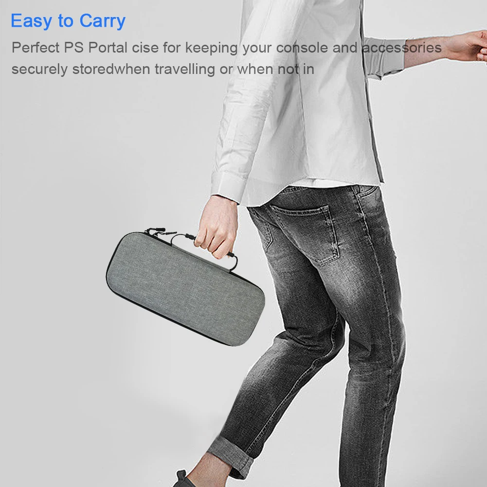 Étui Portable EVA, étui de transport rigide avec poche en maille, étui de voyage de protection Anti-chute pour portail PS5 pour portail PlayStation