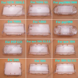 1pc Plastic Clear Crystal Hard Shell Case Cover For 3DS New 3DS XL LL For NDS Lite NDSL NDSi XL LL For GBA SP PSP PSV 1000 2000