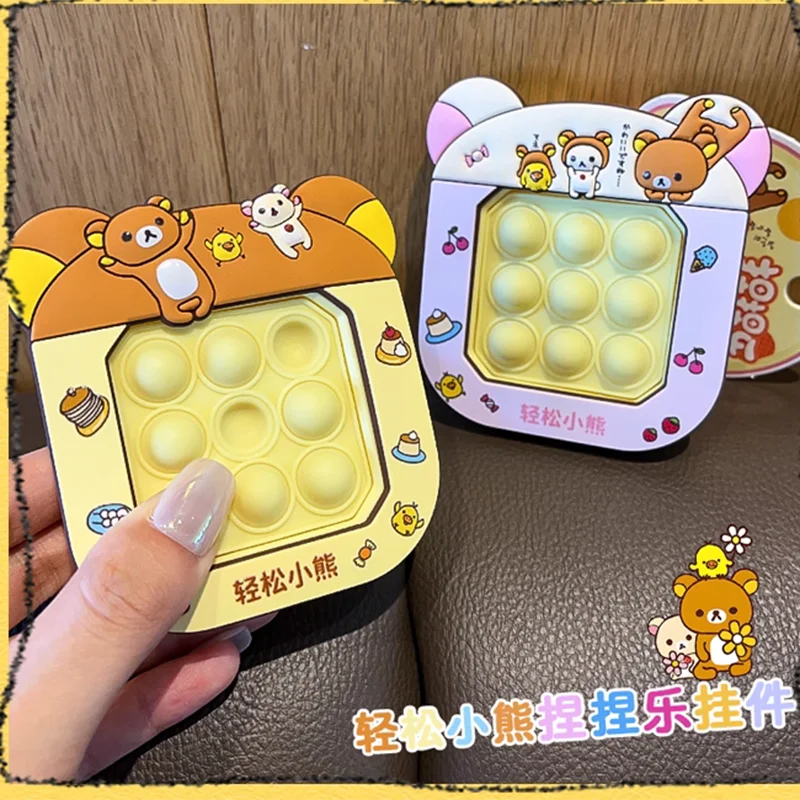 Keychain Cartoon Bubble Speed Push Game Console Bag Pendant Ornament Portable Squeeze Stress Relief Sensory Toys - view 5