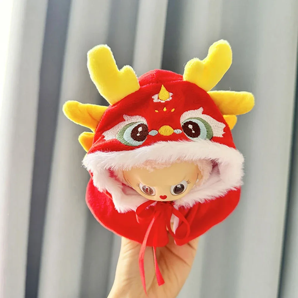 2025 New Year Clothes Chinese Style Festive Outfit For 17cm Labubu Doll Clothes Dolls Accessories Cute Decoration Little Cloths