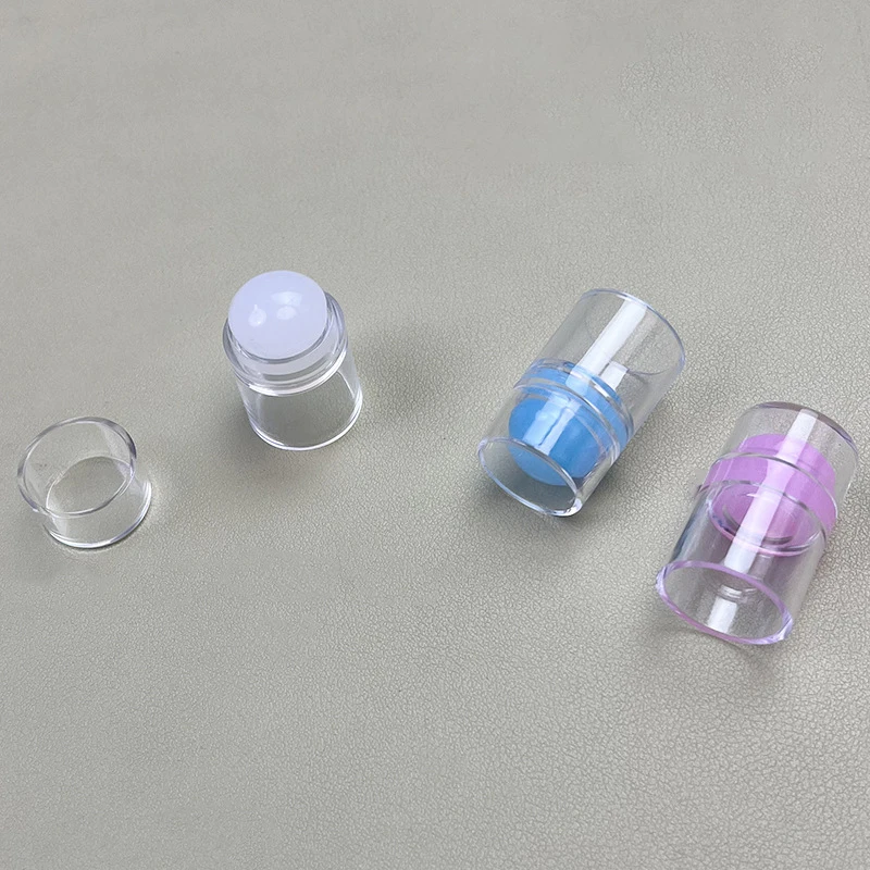 【Paix】 Mini joint en Silicone à tête unique effaçable, outil de transfert de plaque d'acier pour ongles, gelée d'estampage avec grattoir, moule à ongles à pointe française