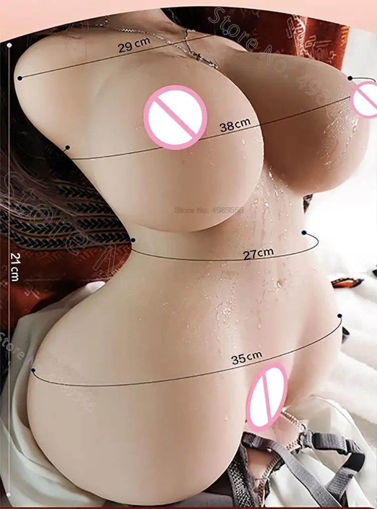 18+ Vagina Sexy Butt Real Pussy Anal Male Masturbator Artificial Sex Toys for Men Silicone Boobs Half Body Sex Doll 18 Realistic