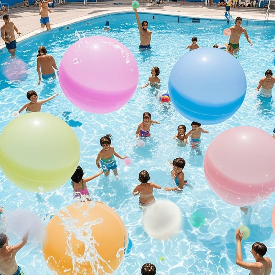 

Summer toys New Reusable Water Balloons Refillable Water Balloon Quick Fill Self Sealing Water Bomb Splash Balls for Kids Swimmi