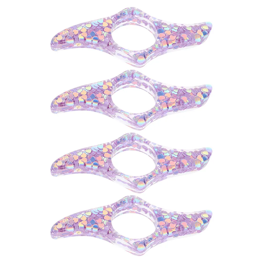 

4pcs Bookmark Resin Crafts Page Holder for Finger Thumb Accessories Reading Purple Opener Book Page Holders Thumb Book Holder