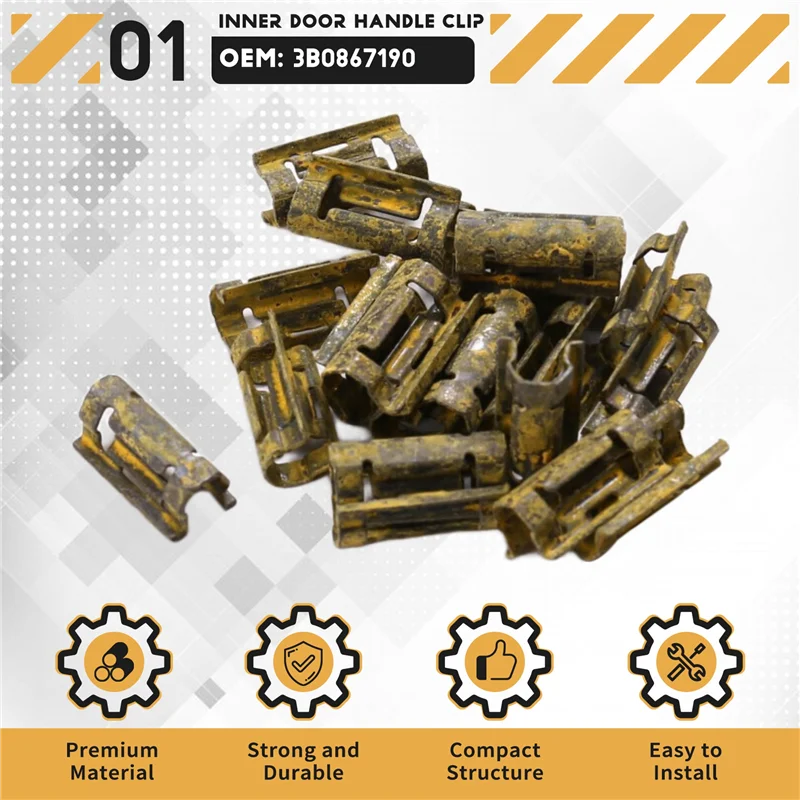정품 계기판 스프링 클립 VW 내부 도어 핸들 베이스 클립 제어판 클립 3B0867190 내부 도어 핸들 베이스 클립