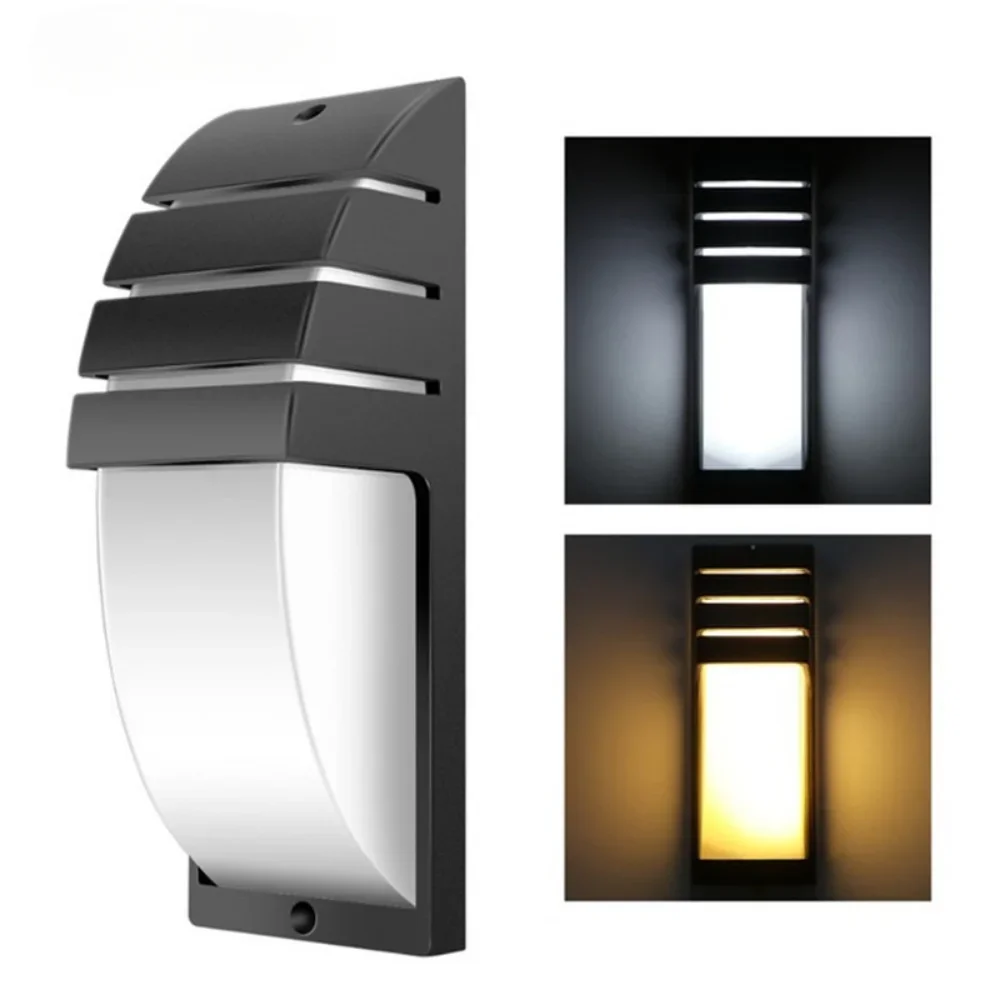 Imagem -02 - Outdoor Impermeável Led Wall Light Lâmpada Arandela Varanda Jardim Varanda Terraço Decoração Iluminação Ip65 12w