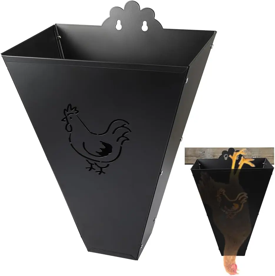 

Medium Size Chicken Cone, Heavy-Duty Chicken Kill Cone Metal Poultry Processing Equipment, Wall Mounted Secure Butchering
