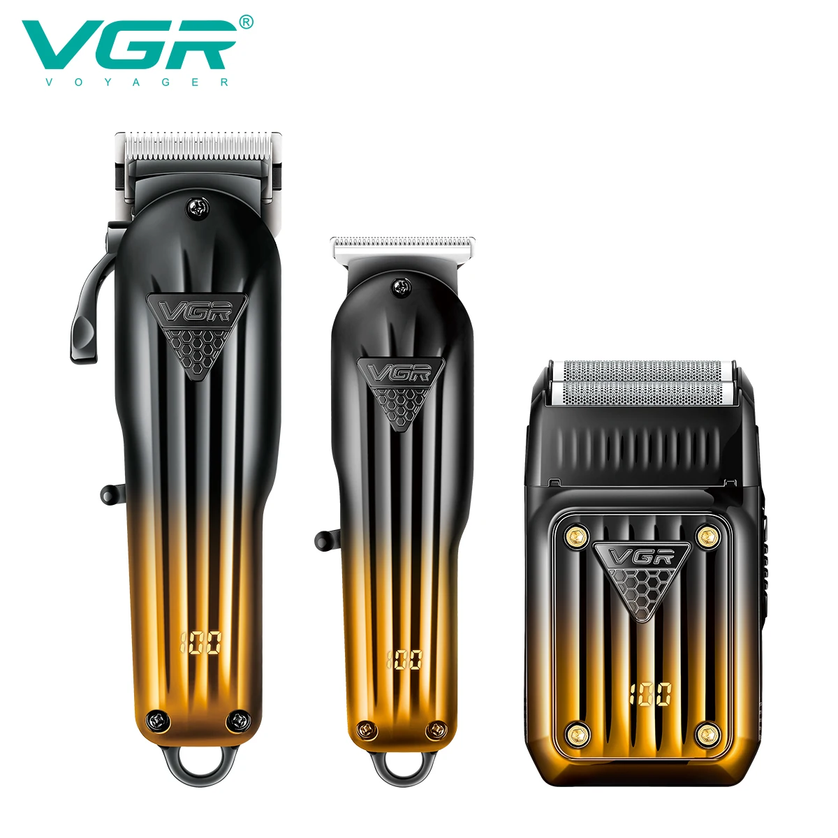 VGR 644 gradient hair cutting combination electric shaver rechargeable professional men's hair clipper carving electric pusher