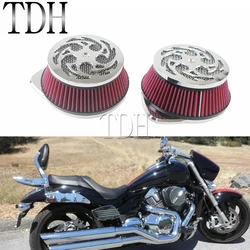 Big Twin Air Filter Spider Air Cleaner Kit for Suzuki Boulevard M109R VZR1800 VLR1800 C1800R M109RZ 2006-2019 High Flow Air Kit