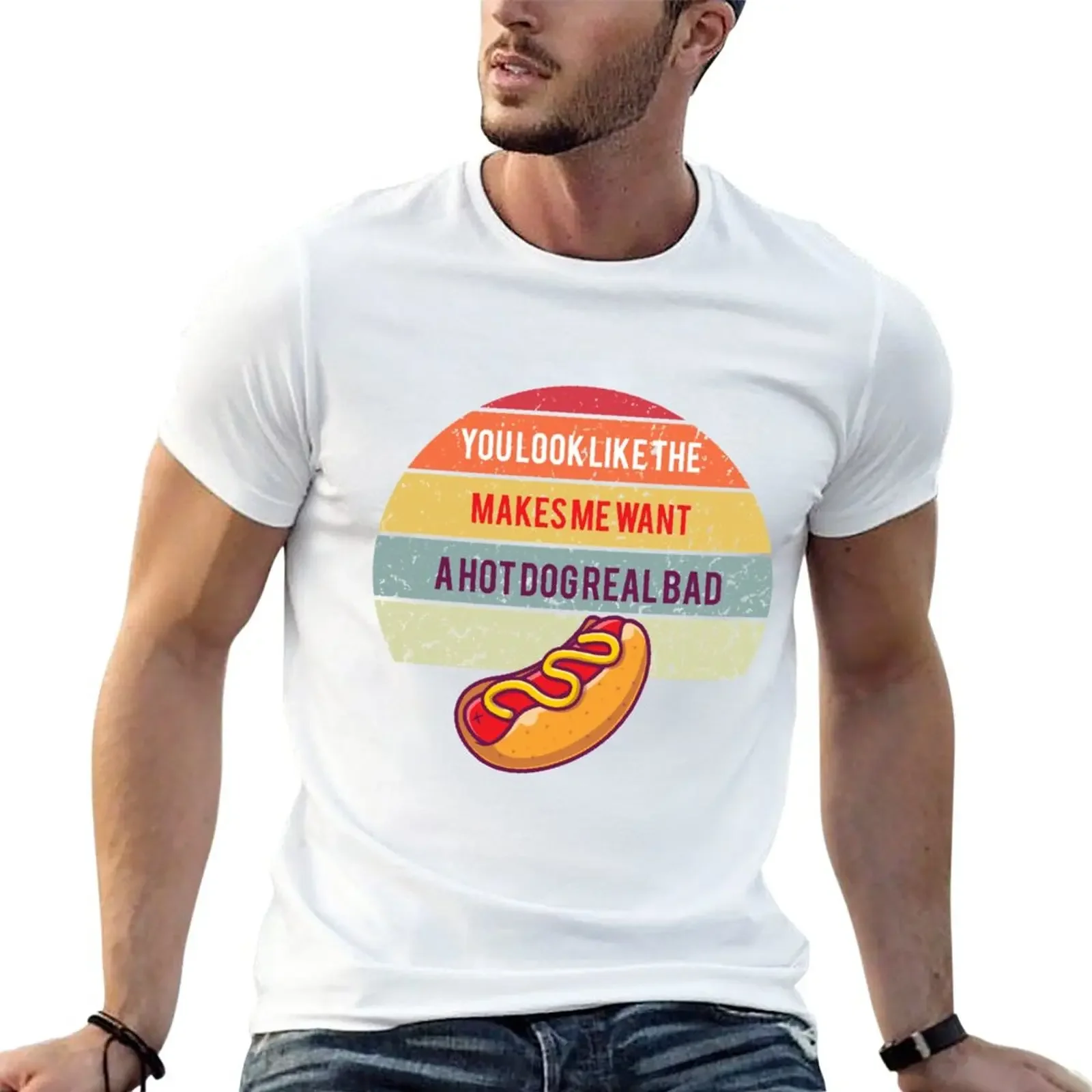 

New You look like the 4th of July. Makes me want a hot dog real bad T-Shirt graphic t shirt plain white t shirts men