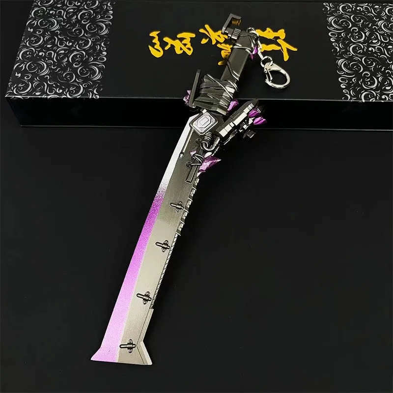 PUBG Keychain Flame Knife Keyring Game PUBG accessories Metal Weapon Model Keychains For Car Bag Gift for Men 8cm Arcane Jewelry