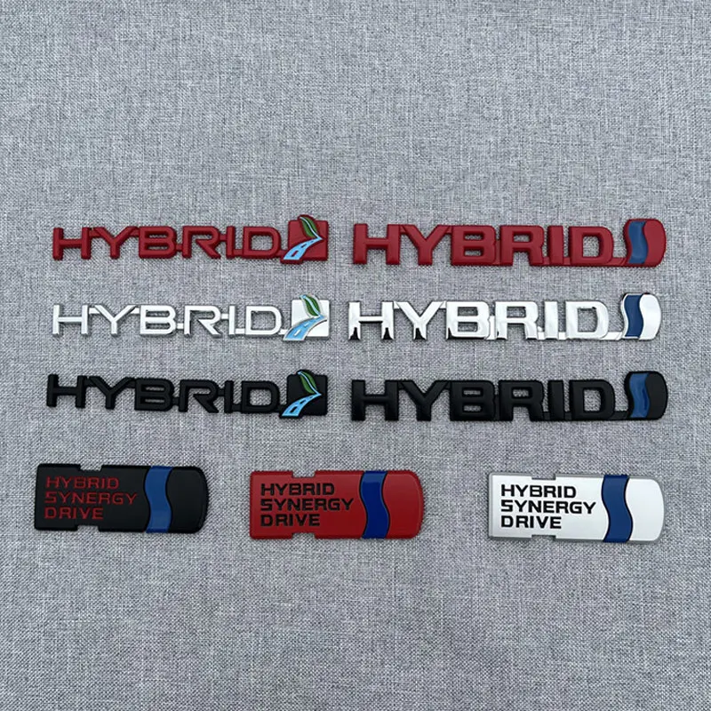 HYBRID SYNERGY DRIVE emblem car stickers for Toyota Camry Ray rav4 vehicle body refit side fender rear trunk decorative logo