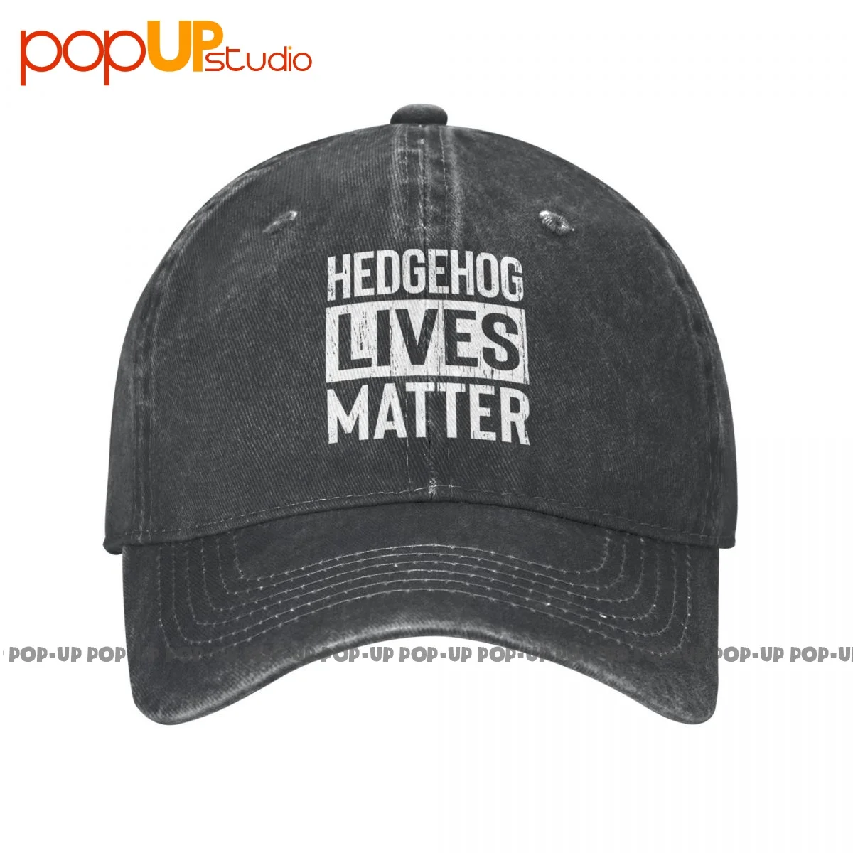 

Hedgehog Pet Lives Matter Washed Denim Baseball Cap Trucker Hats Best Comfortable