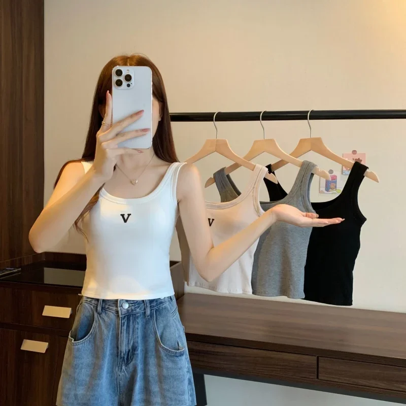 下着 刺繍ストラップ ビューティーバックベスト 胸パッド付き ワンピース ラップ胸 アウターウェア ノースリーブ ベーストップ