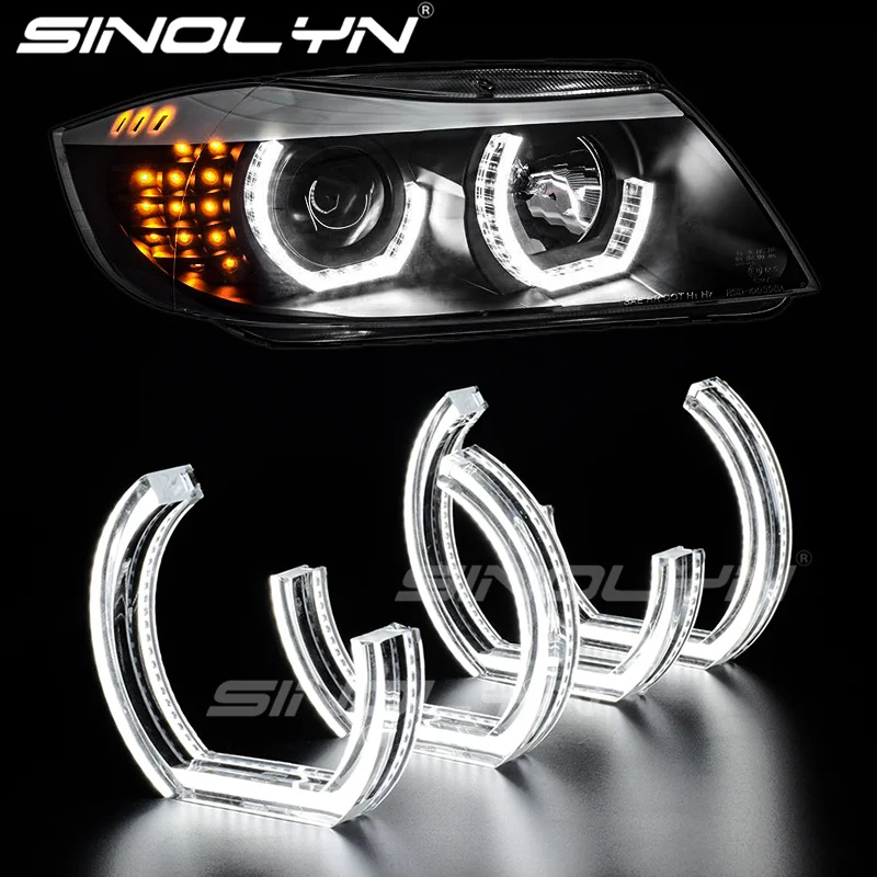 

LED Angel Eyes For BMW E92 E90 E60 F30 F31 E82 F10 F13 Car Lights Accessories Tuning Turn Signal Halo 3D DTM LCI Style Acrylic