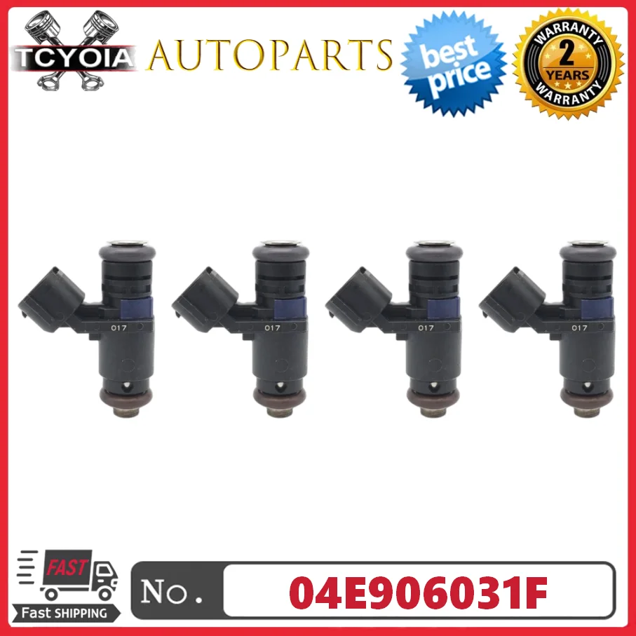 

4pcs/lot Fuel Injectors 04E906031F For VW Caddy Polo Seat Ibiza Skoda Fabia 1.0L 1.2L 1.6L