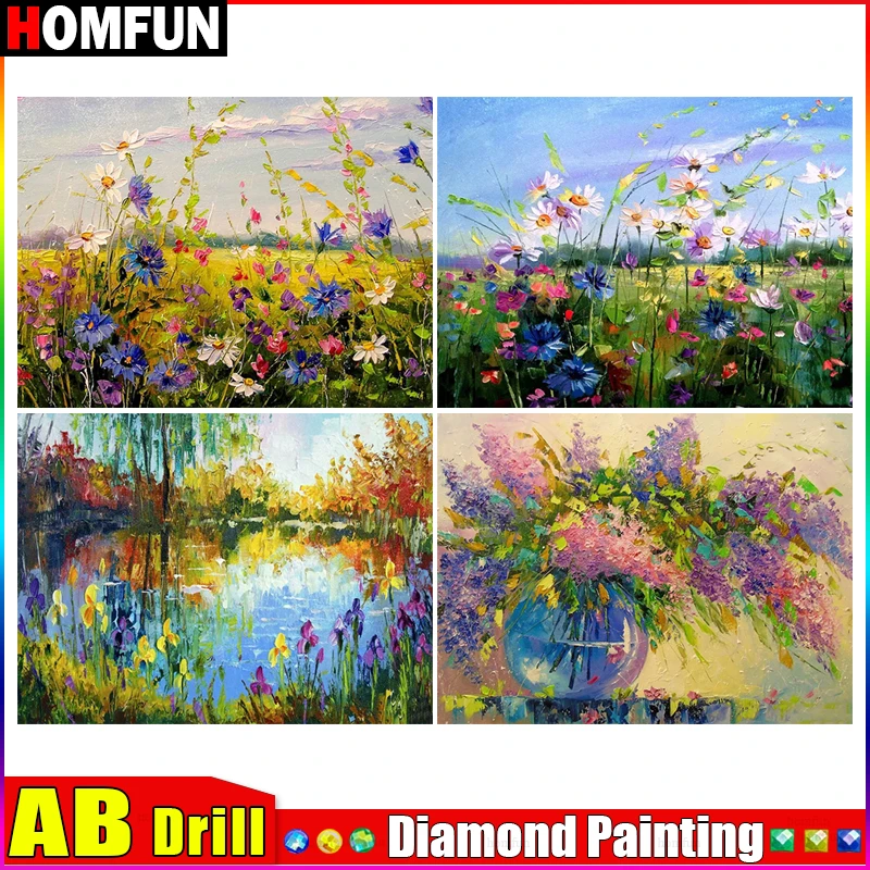 HOMFUN AB Diamond Painting Cross Stitch \