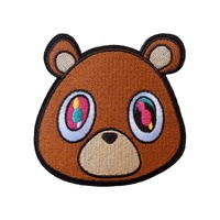 Ye Teddy Bear Kanye Patch Velcro West Cute Hiphop Tactical Morale Fun Meme Hook Loop Sticker Badge For Molle Backpack Cap Jean