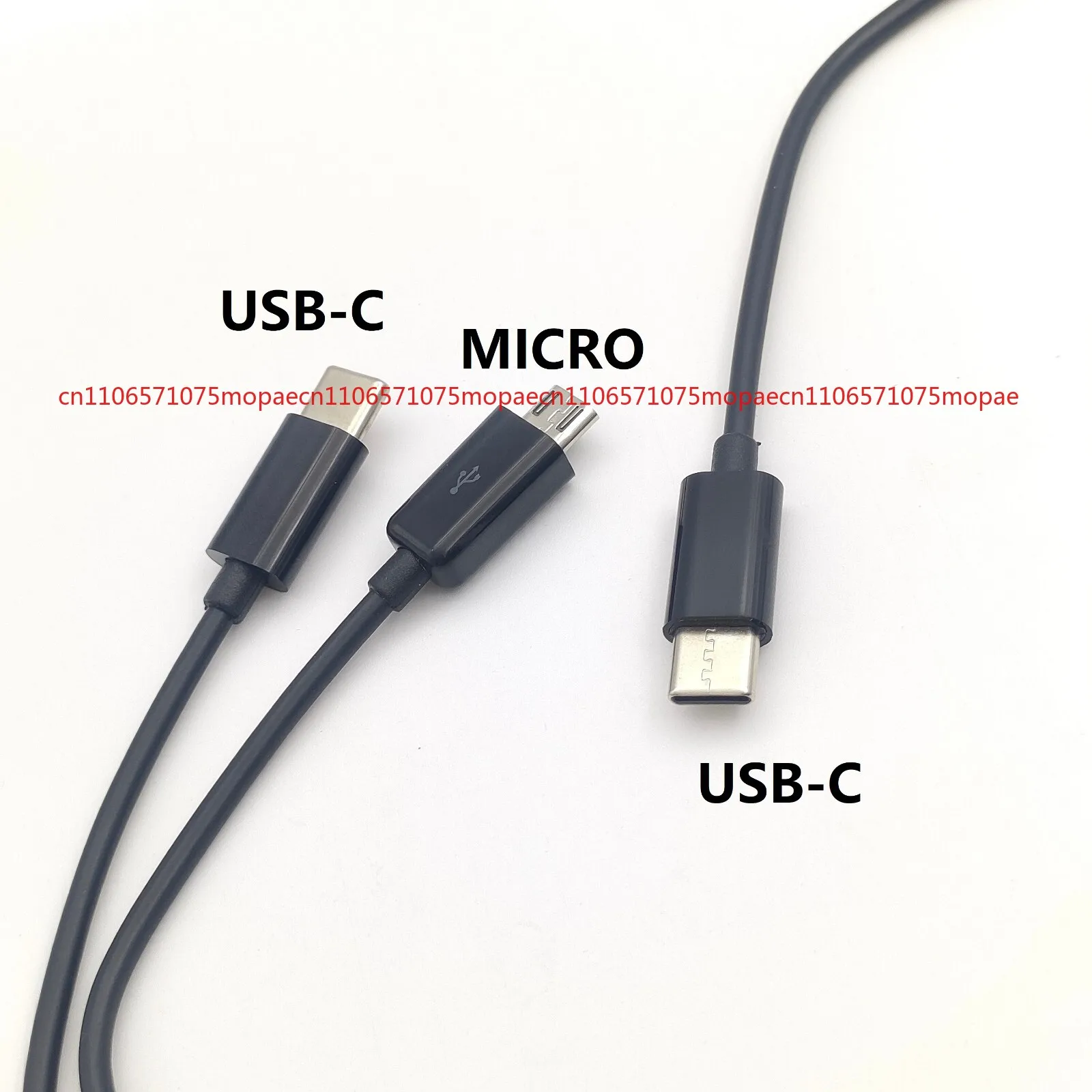 

Зарядный кабель USB-C 50 см 2 в 1 для микротелефонов типа c и Android