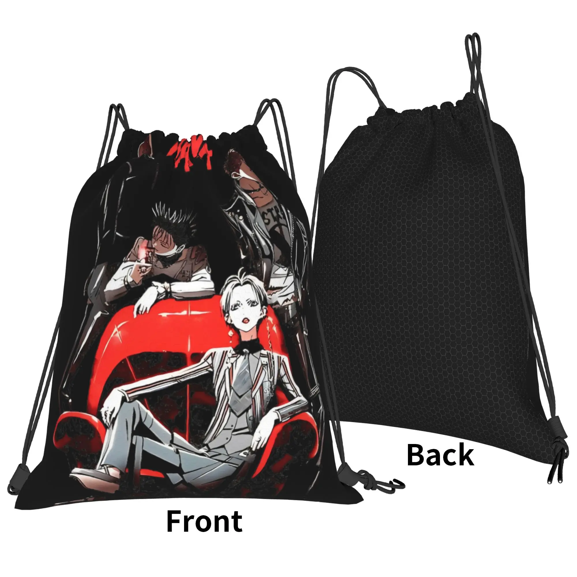 Nana Osaki Drawstring Bag anime Manga Sports Yoga Students BackpackPortable Fashion Sackpack String Bags