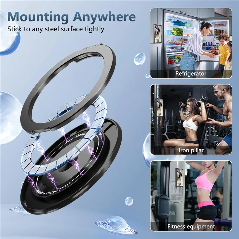 Rotierende Magnetische Halterung Hülle Für Samsung Galaxy S26 Ultra S26 Plus S26 Ringständer Transparent Für Magsafe Cover – Detail 7