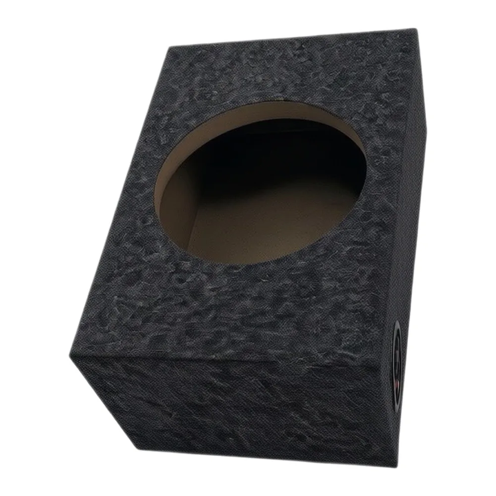 Speaker case constructed from wood for 6.5 inch units with 29.5 cm length 19.5 cm width 12.5 cm depth specifications