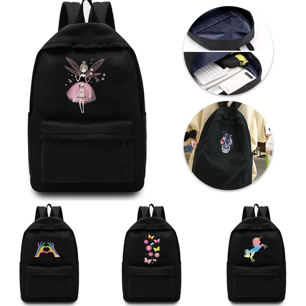 

Color Printed Leisure Backpack Laptop Backpack Fashion Simple Unisex Multifunctional Sports Bag.