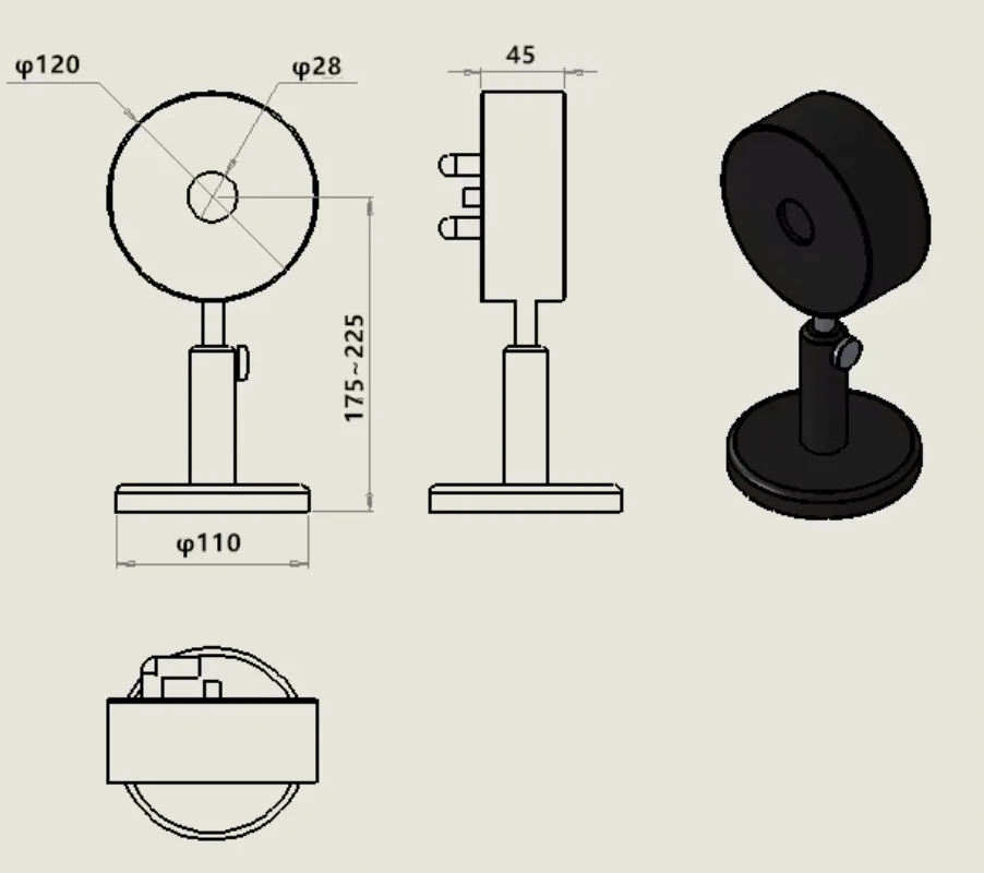 Consegna veloce Buone prezzo Parti dell'attrezzatura Ampio misuratore di potenza da 1000 W con ampio raggio di lunghezza d'onda per alta potenza