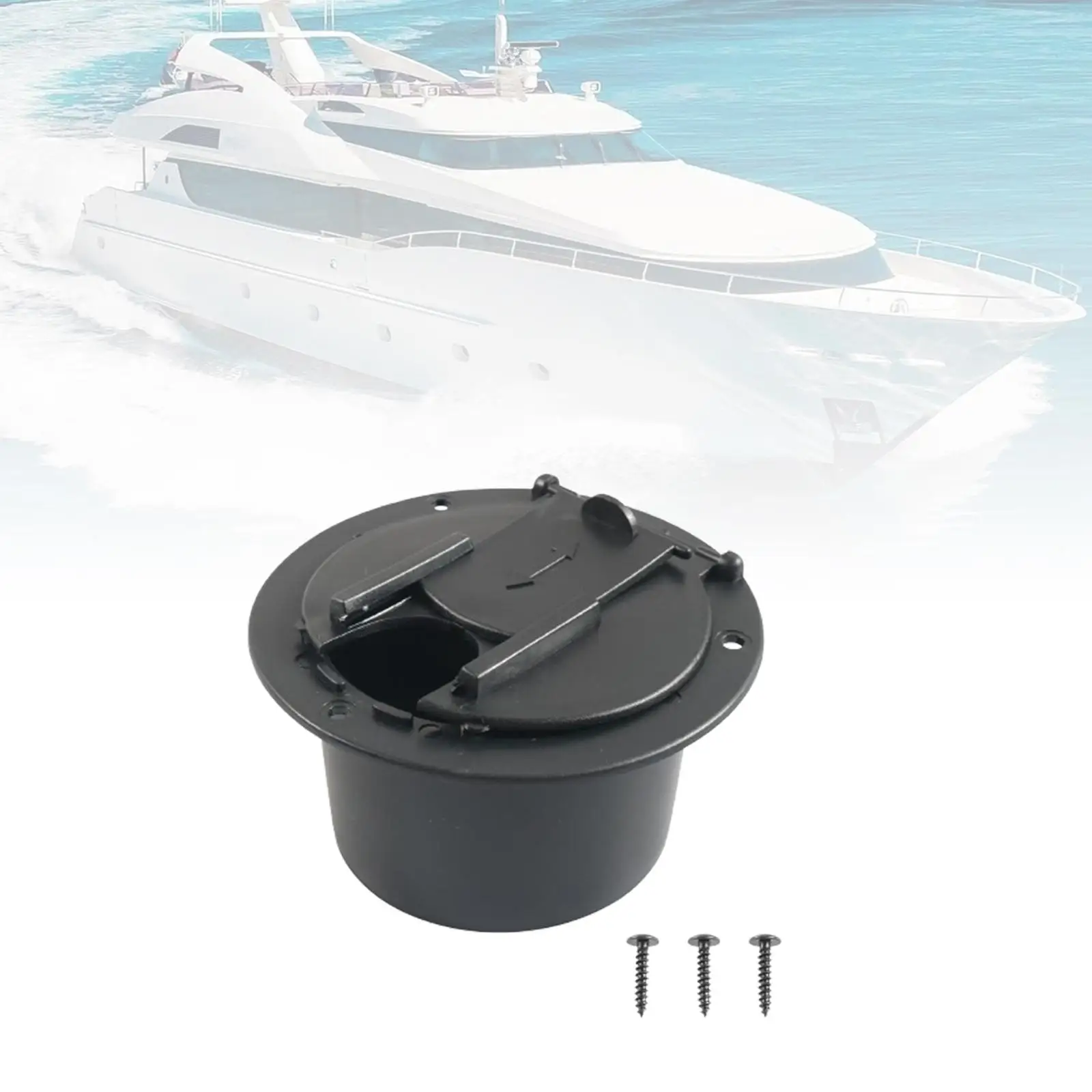 

Electrical Cable Hatch Kit PE Plastic Cover for RV Trailer Wiring Door Protection and Repair Accessory
