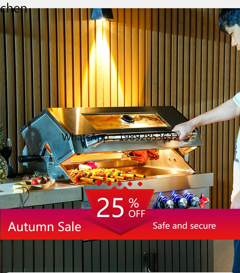 

Garden Built-in BBQ Grill Household Outdoor BBQ Kitchen