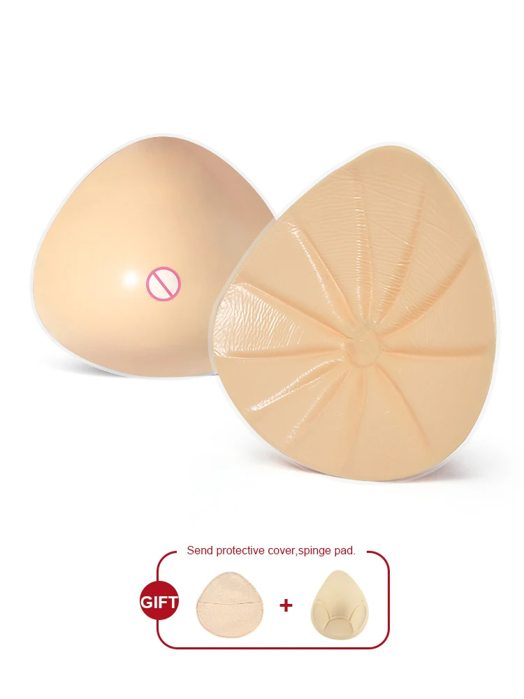 QSB Triangular Silicone Prosthesis Lightweight Prosthesis  Suitable for Breast Cancer Female Mastectomy 125-445g/Pc