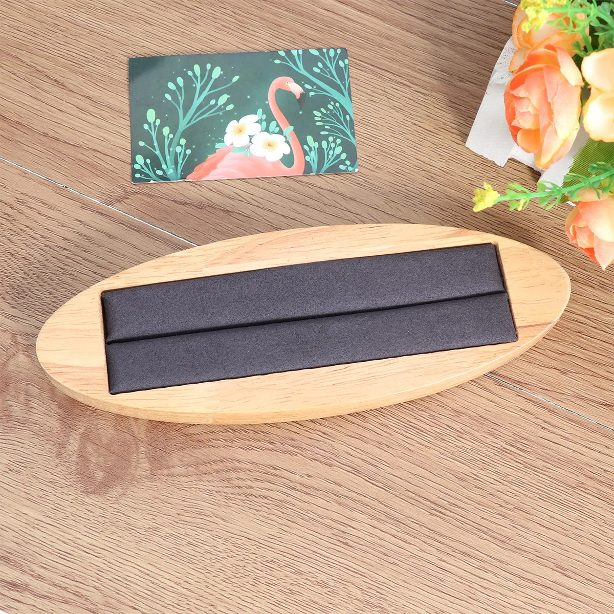 

1Pcs Ring Holder Organizer Dark Grey Jewelry Display Stand Secure Dust-Free Storage Rack for Rings of All Sizes Stylish Tabletop