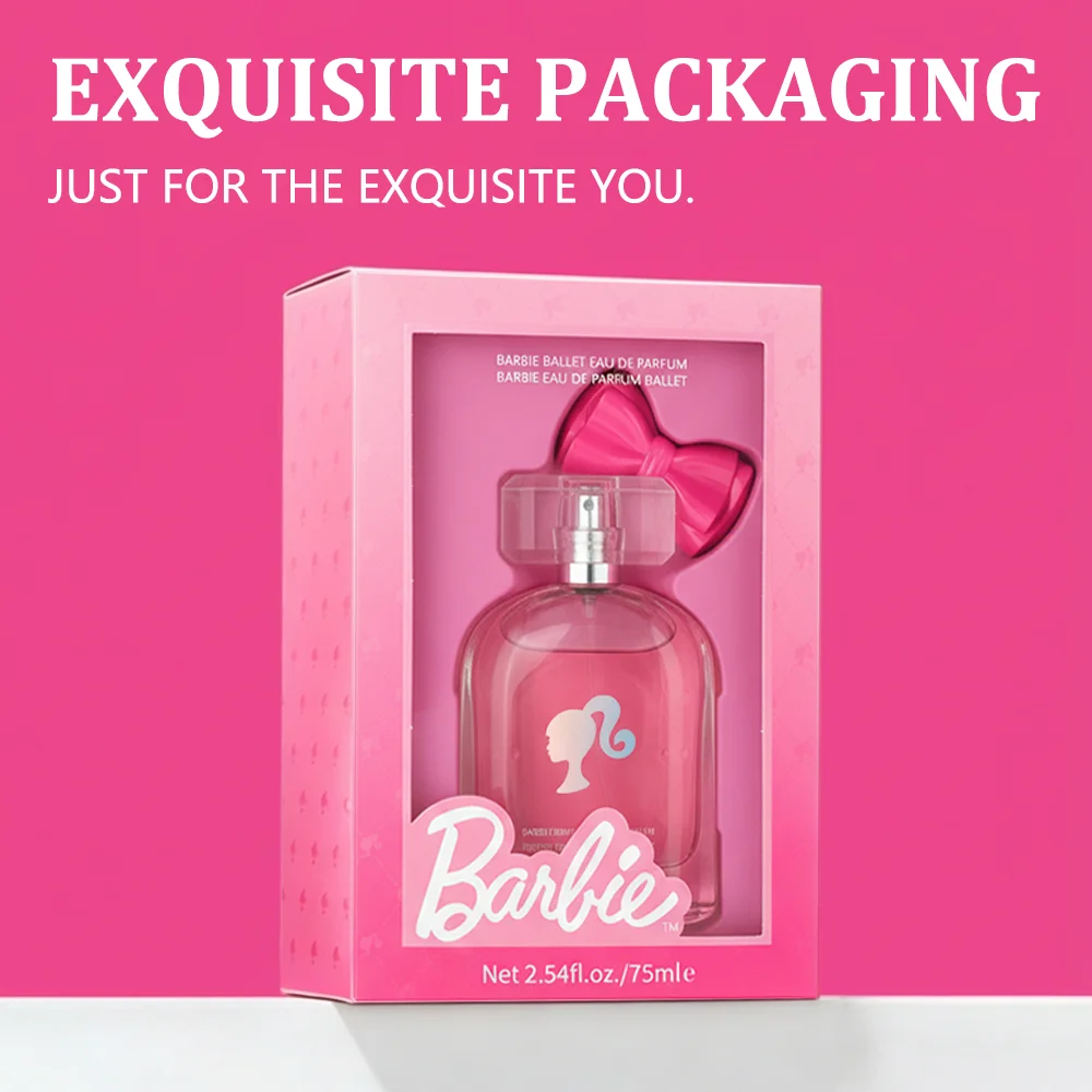 

MINISO Barbie Eau de Parfum for Women 50ml/1.69 oz 75ml/2.54oz Pink Floral Perfume Fragrance Gift Barbie Women Fragrance Gift, Pink Eau de Parfum for Daughter or Girlfriend