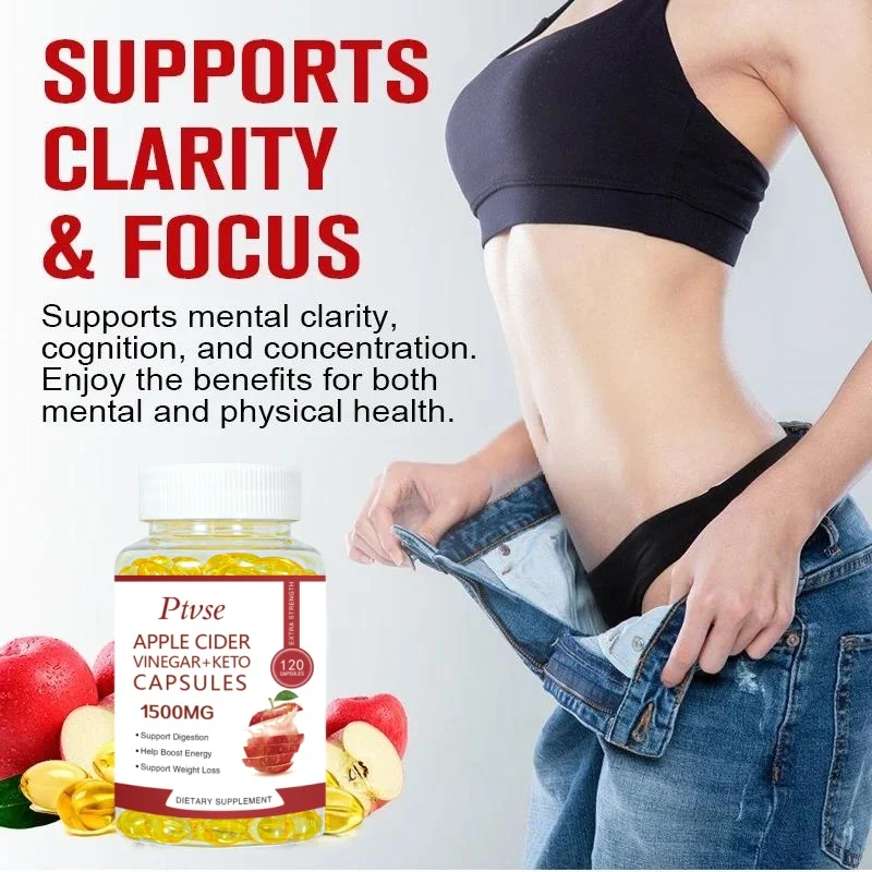 Apple Cider Vinegar Capsules Contain Potassium, Enzymes and Amino Acids To Promote Digestive and Detoxification Health