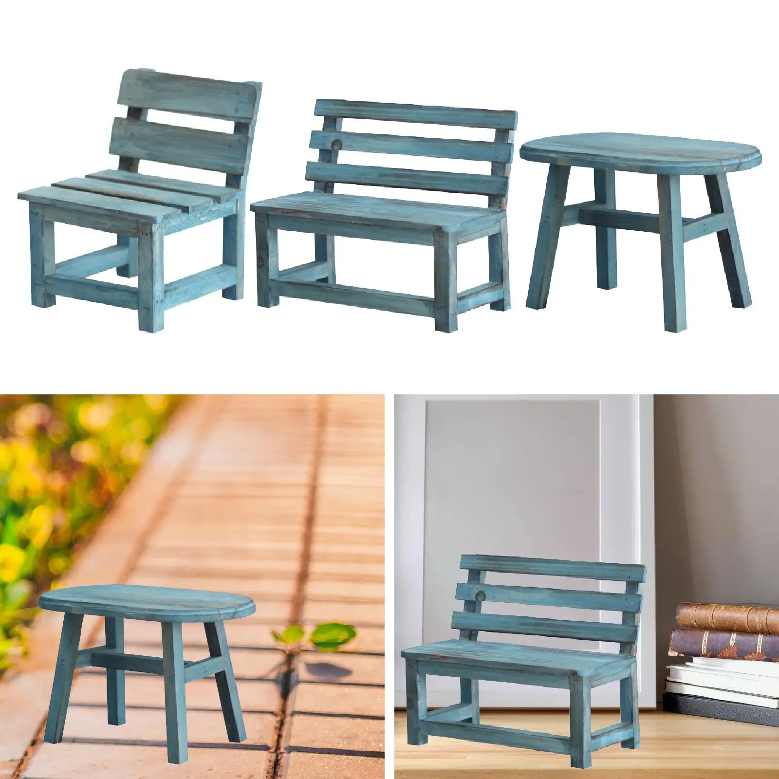 

Wooden Mini Stool Versatile Furniture Home Decoration Creative Crafts Plant Stand for Balcony Living Room Farmhouse Garden Patio