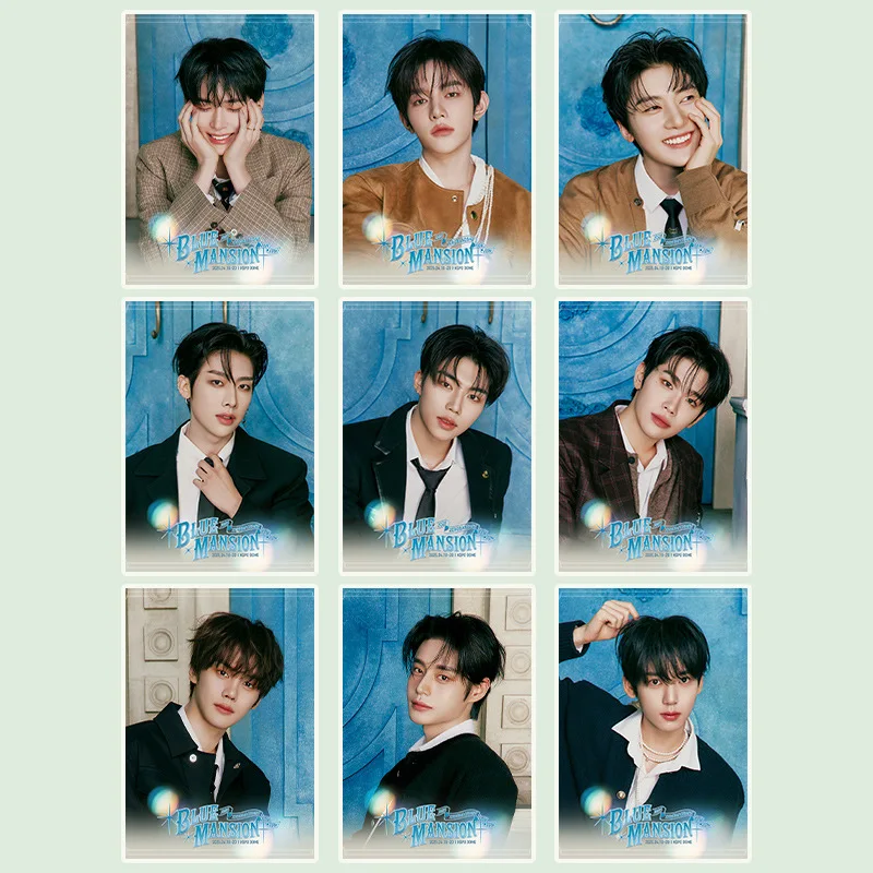 

Kpop Zerobaseone Poster BLUE MANSION Fans Meeting Waterproof Stick-on Wall Zhanghao Hanbin Gunwook Yujin Fans Collectible Poster