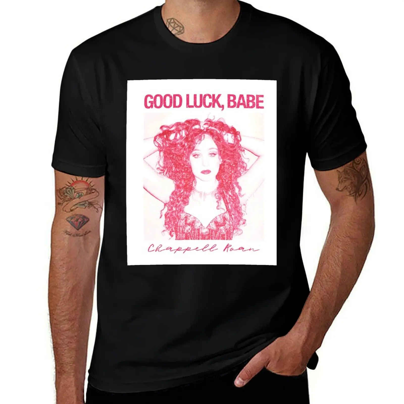 good luck babe- chappell roan! T-Shirt Work Outdoor Short Sleeve Tee T-Shirt