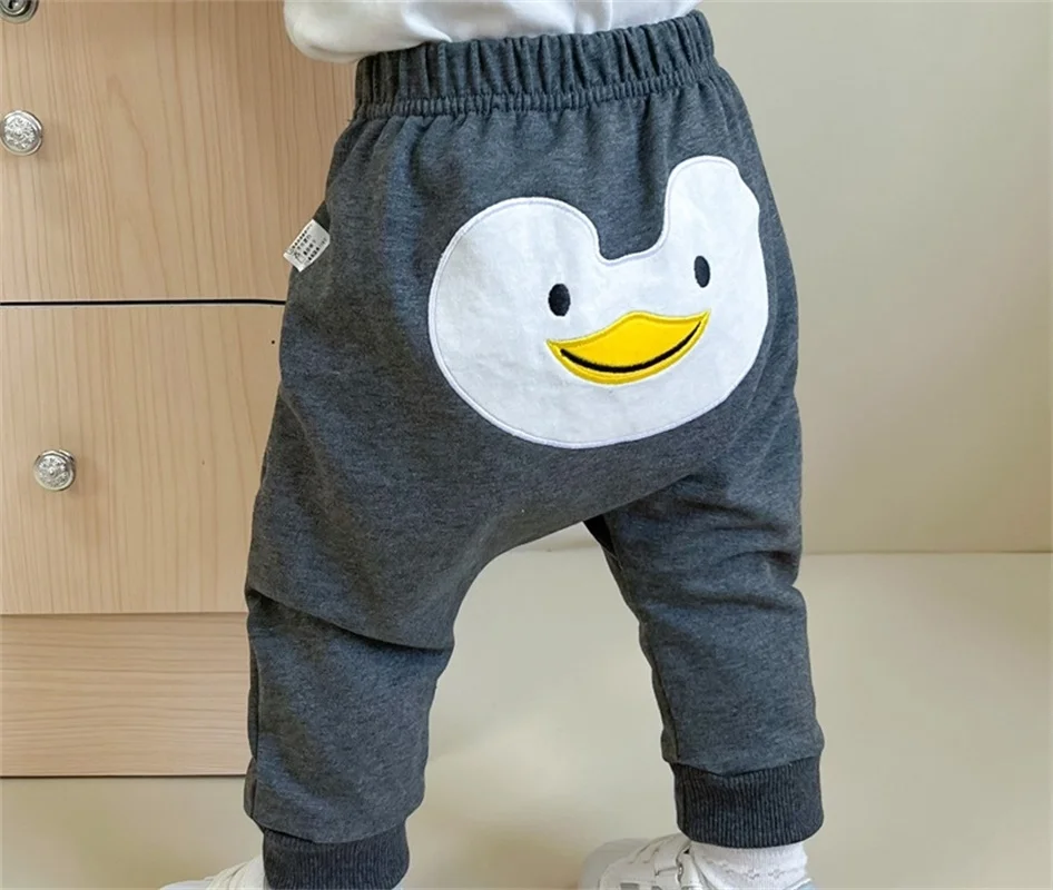 

Newborn Boys Cotton Elastic Animal Pants Infant Baby Girls Harlan Pants Spring Autumn Toddler Cartoon Trousers 3-18 Months